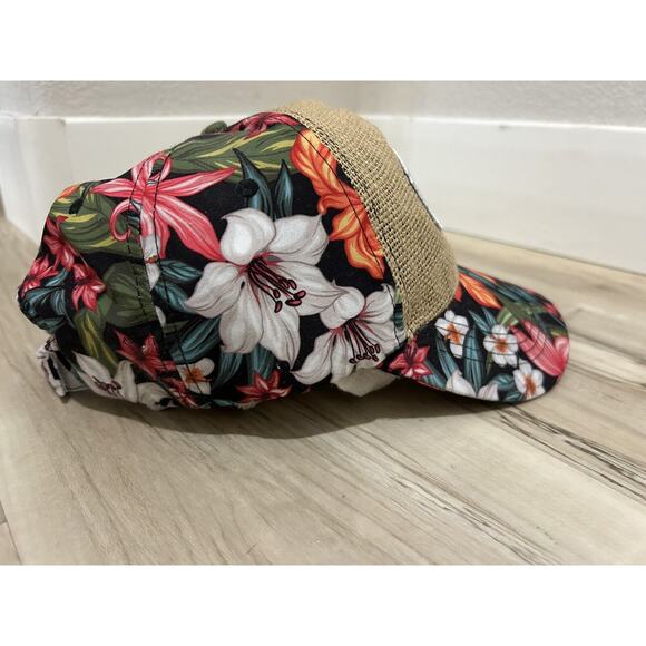 Myrtle Beach Tropical Flowers Hat/Cap Snapback - Picture 4 of 6